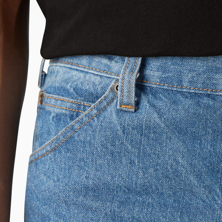 Regular Fit Jeans - Stonewashed Indigo Blue (SNB) image number 13
