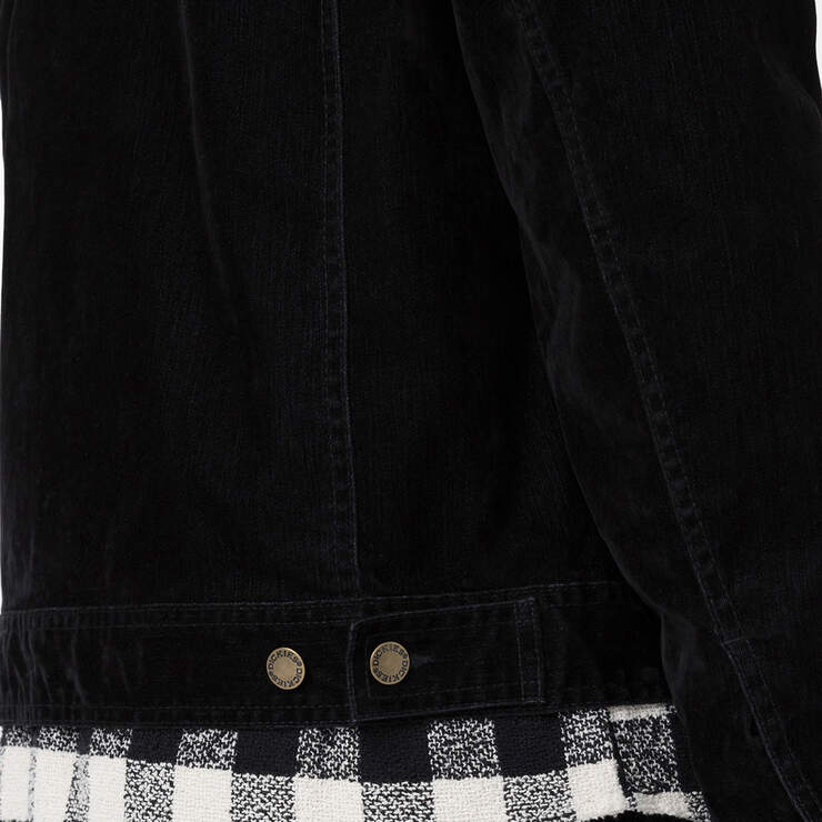 Opening Ceremony Flock Denim Utility Jacket - Black (BKX) image number 7