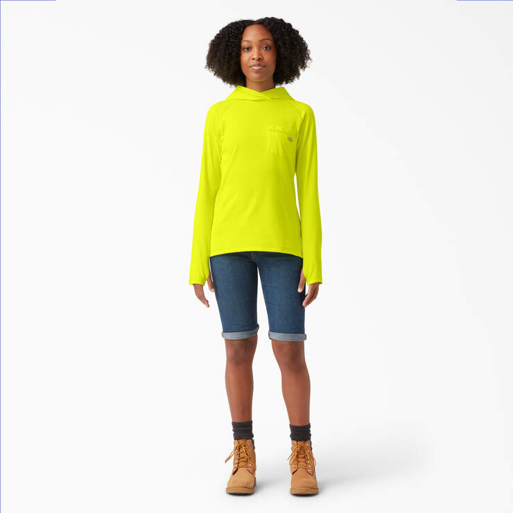 Women's Cooling Performance Sun Shirt - Bright Yellow (BWD) image number 4