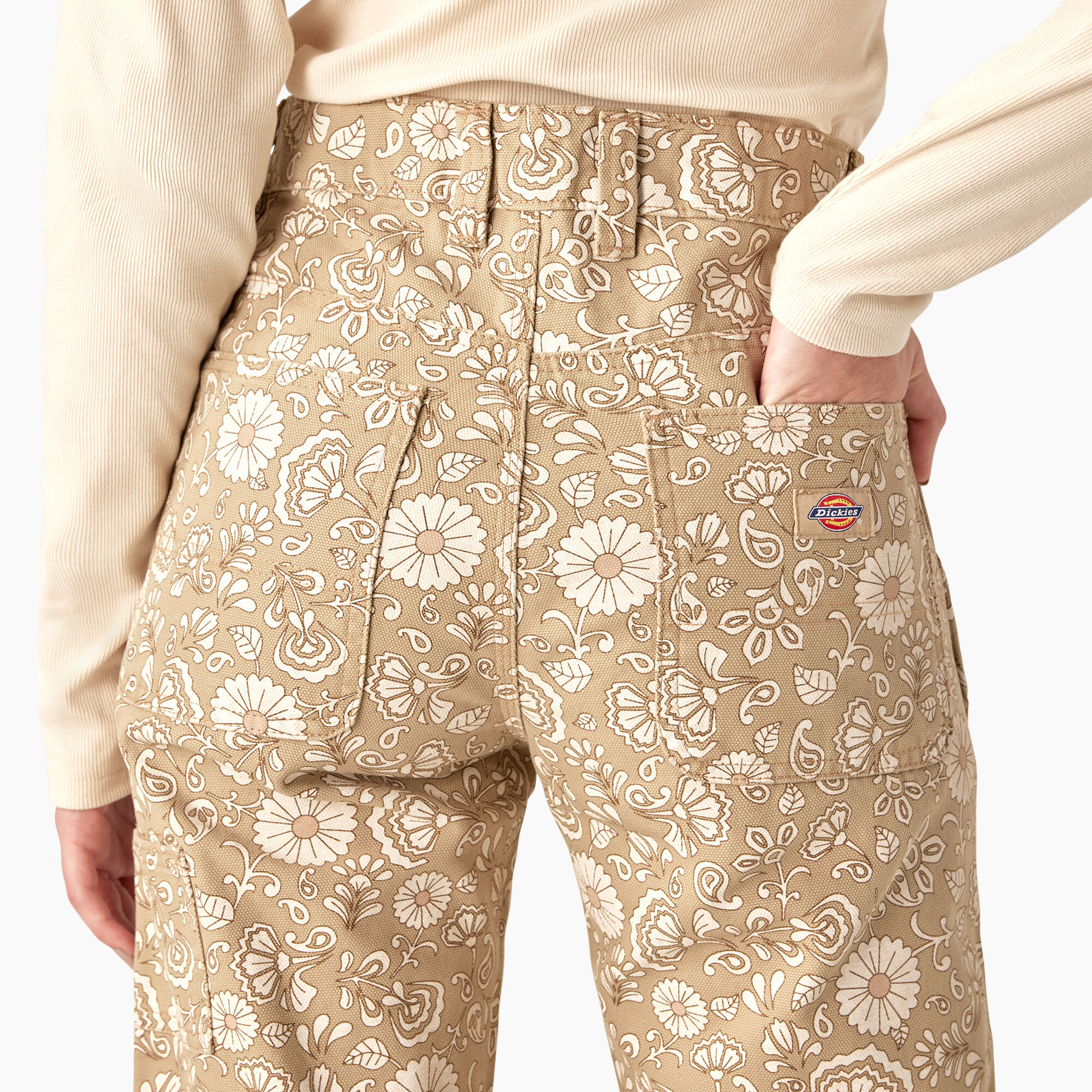 Dickies Women's Ellis Floral Pants - floral on canvas dark