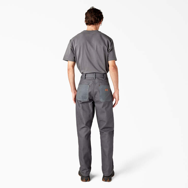 Lucas Waxed Canvas Double Knee Pants - Charcoal Gray (CH) image number 6