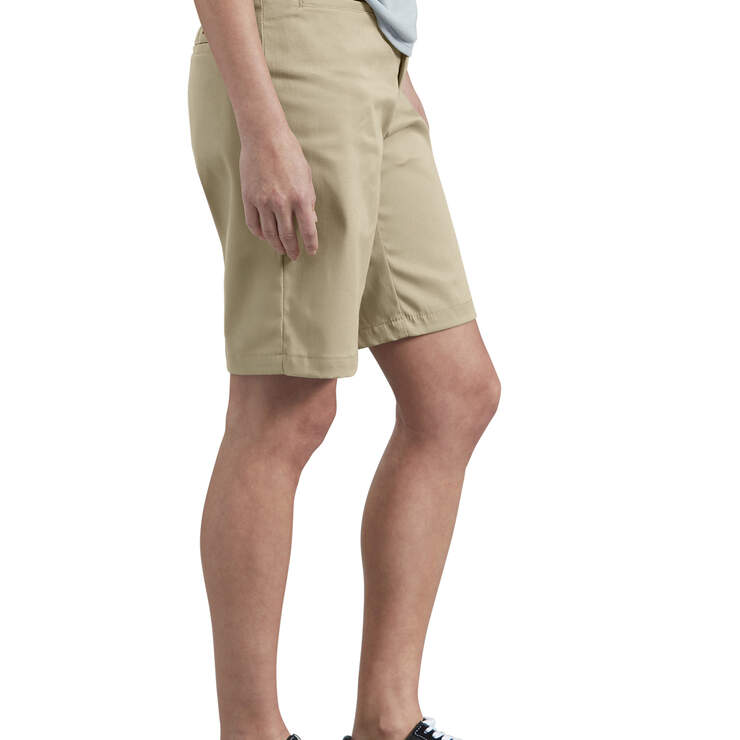 Women's 10" Relaxed Fit Stretch Twill Shorts - Desert Sand (DS) image number 2