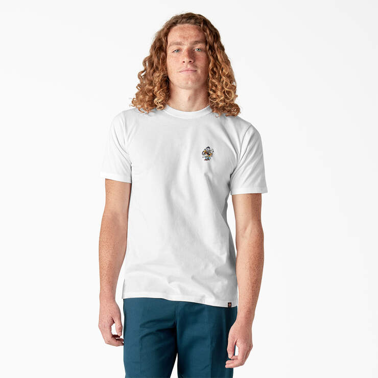 Dickies Skateboarding DIY Skate Graphic T-Shirt - White (WH) image number 1
