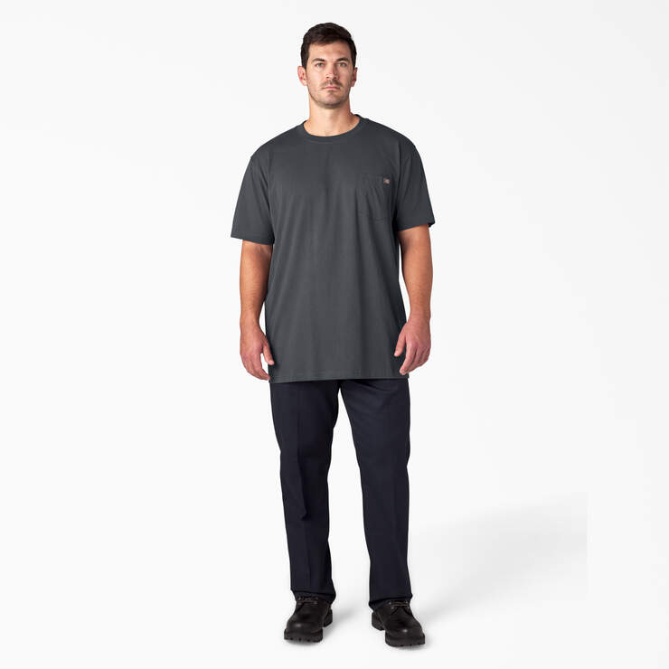 Heavyweight Short Sleeve Pocket T-Shirt - Charcoal Gray (CH) image number 11