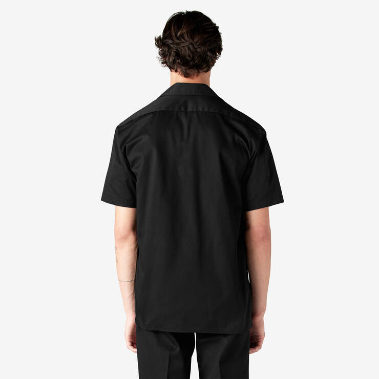 Short Sleeve Work Shirt - Black (BK) image number 2