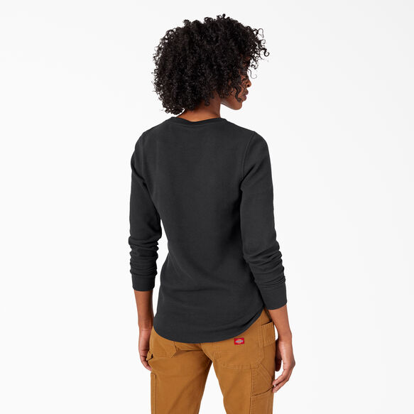 Women&rsquo;s Long Sleeve Thermal Shirt - Black &#40;KBK&#41;