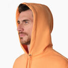 Fleece Embroidered Chest Logo Hoodie - Papaya Smoothie &#40;MO2&#41;