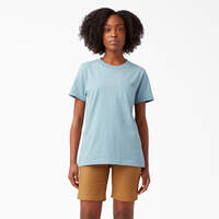 Women's Heavyweight Short Sleeve Pocket T-Shirt - Dockside Blue (DU1)