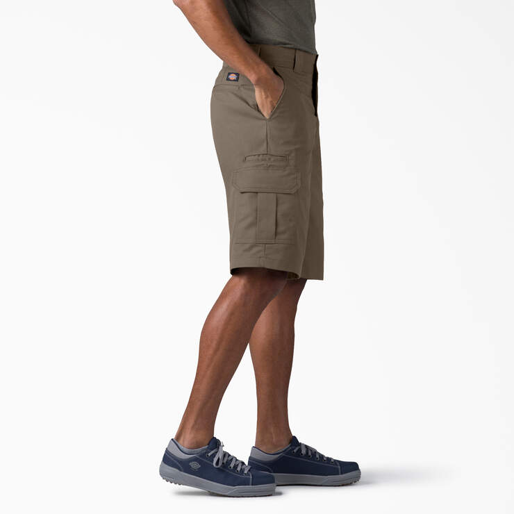 FLEX Relaxed Fit Cargo Shorts, 13" - Mushroom (MR1) image number 3