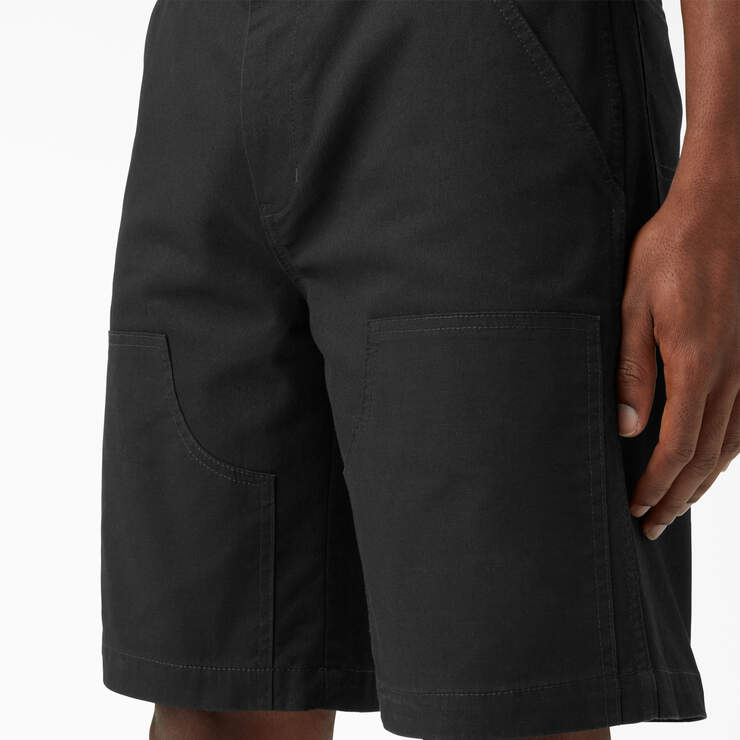 Drill Chap Front Shorts, 9" - Rinsed Black (RBK) image number 6