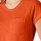 Women&#39;s Cooling Short Sleeve Pocket T-Shirt - Bright Orange &#40;BOD&#41;