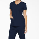 Women&#39;s EDS Signature V-Neck Scrub Top with Pen Slot - Navy Blue &#40;NVY&#41;