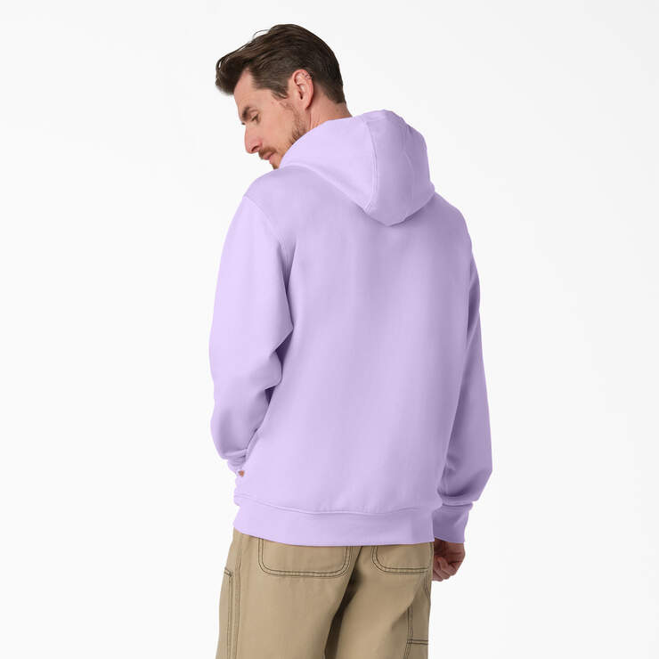 Fleece Embroidered Chest Logo Hoodie - Purple Rose (UR2) image number 2