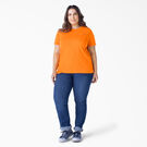 Women&#39;s Plus Heavyweight Short Sleeve T-Shirt - Orange &#40;OR&#41;