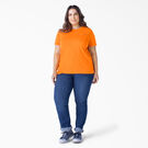 Women&#39;s Plus Heavyweight Short Sleeve Pocket T-Shirt - Orange &#40;OR&#41;
