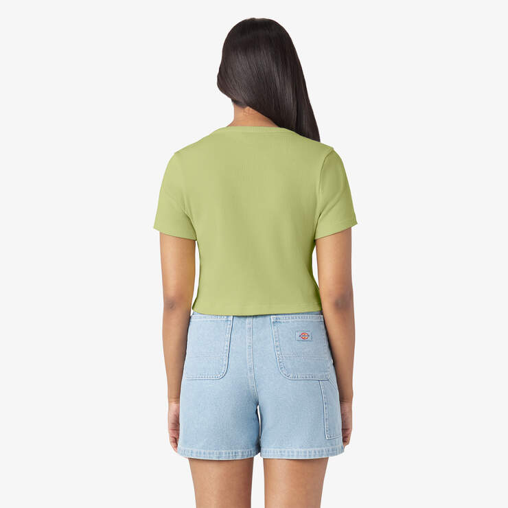 Women’s Short Sleeve Emporia Cardigan - Pale Green (AEG) image number 2