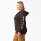 Women&#39;s Plus Heavyweight Logo Sleeve Hoodie - Chocolate Brown Heather &#40;CBH&#41;