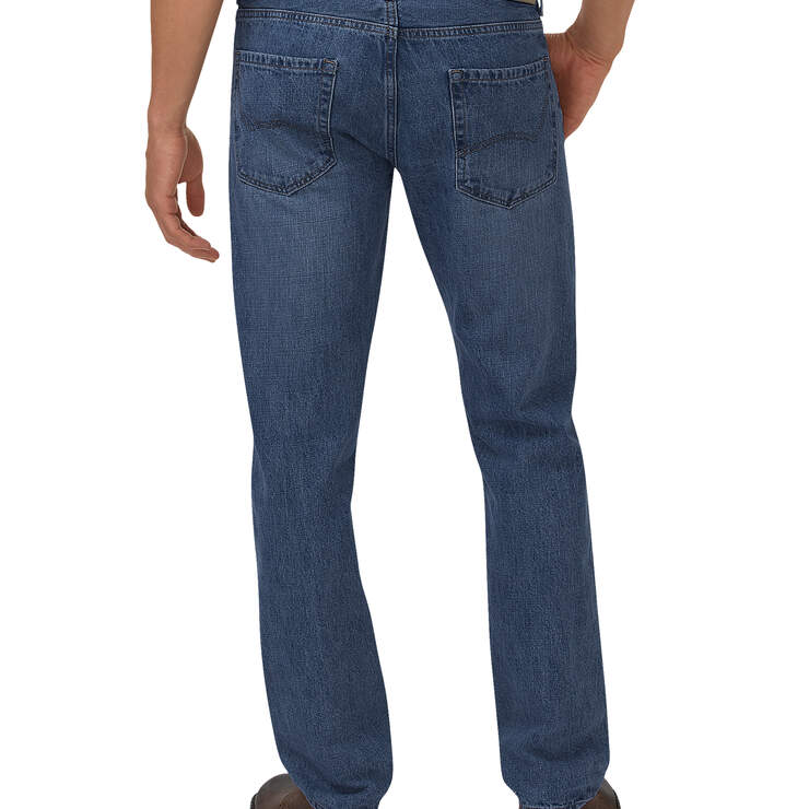 Dickies X-Series Slim Fit Straight Leg 5-Pocket Denim Jeans - Medium Indigo Blue (HMI) image number 2