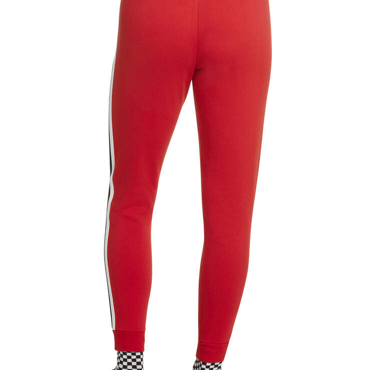 Dickies Girl Juniors' Side Striped Elastic Logo Jogger Pants - Red (RD) image number 2