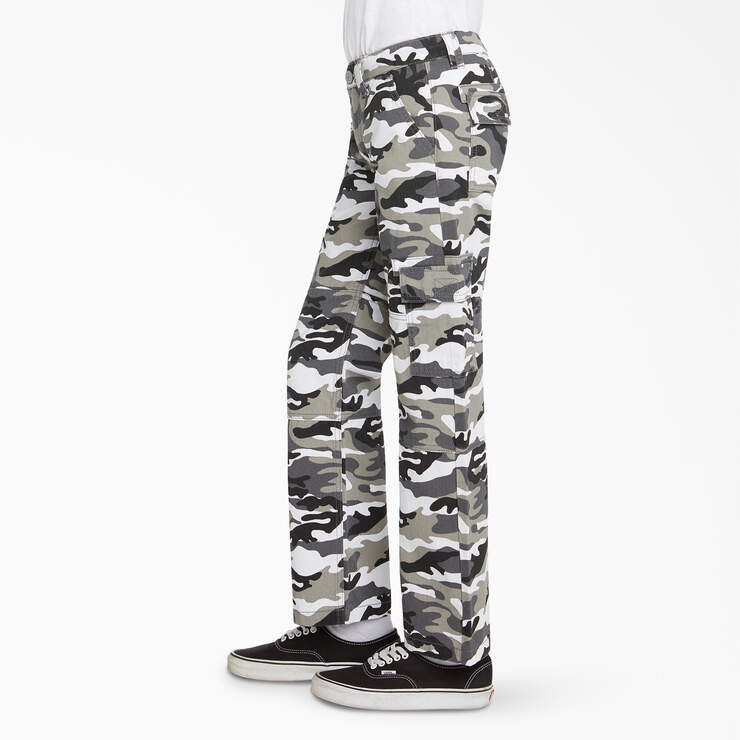 Boys' Relaxed Fit Camo Cargo Pants - Gray Camo (GEC) image number 3