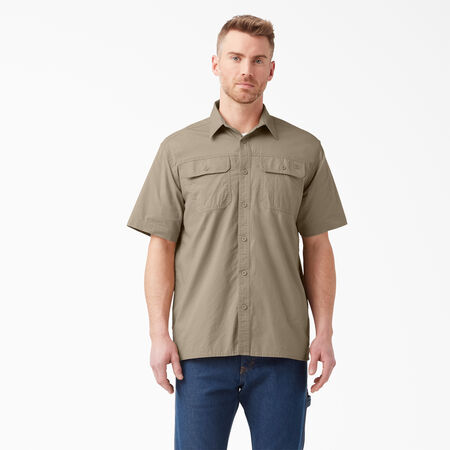 Short Sleeve Ripstop Work Shirt - Rinsed Desert Sand &#40;RDS&#41;