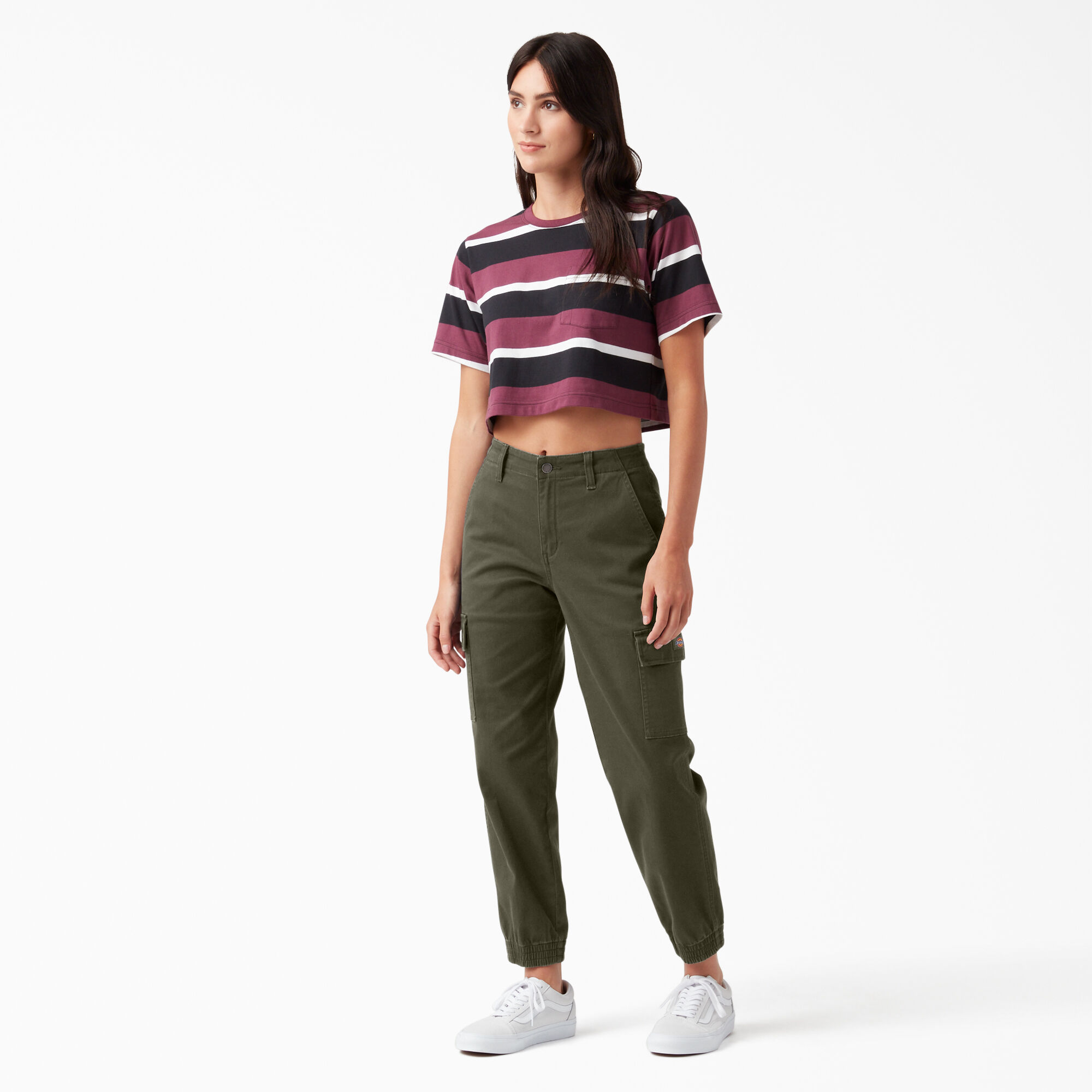 Green cargo 2025 jogger pants womens
