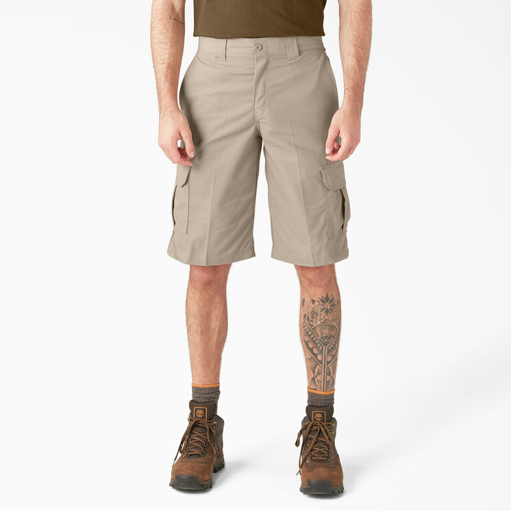 FLEX Relaxed Fit Cargo Shorts, 13&quot; - Desert Sand &#40;DS&#41;