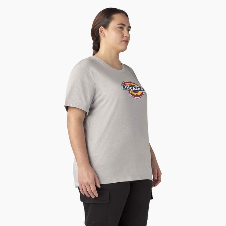 Women's Plus Heavyweight Logo T-Shirt - Heather Gray (H2) image number 4