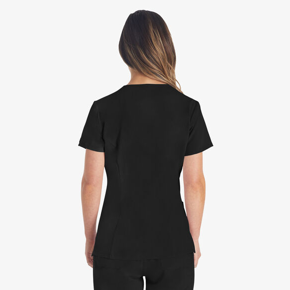 Women&#39;s EDS Essentials V-Neck Scrub Top - Black &#40;BLK&#41;