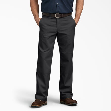 Relaxed Fit Double Knee Work Pants - Black &#40;BK&#41;