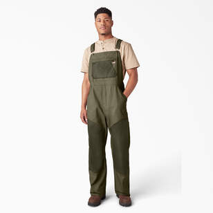 Waxed Canvas Double Front Bib Overalls
