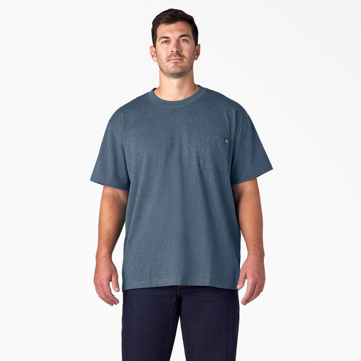 Heavyweight Heathered Short Sleeve Dickies Pocket US T-Shirt 