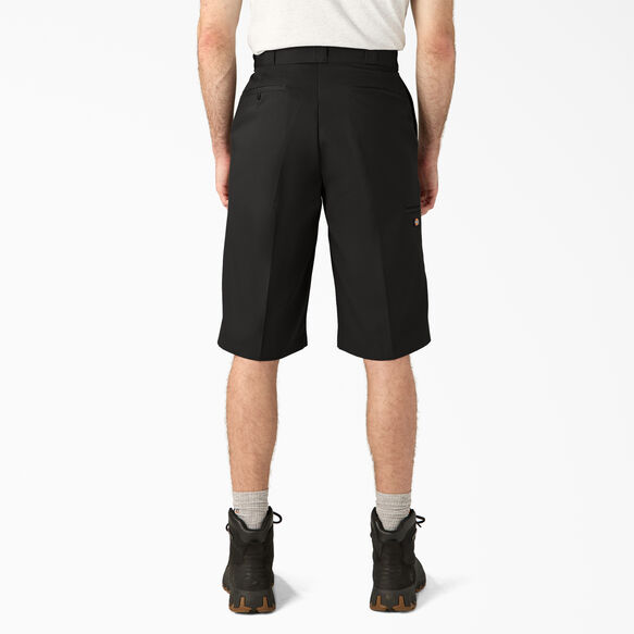 Loose Fit Multi-Use Pocket Work Shorts, 15&quot; - Black &#40;BK&#41;