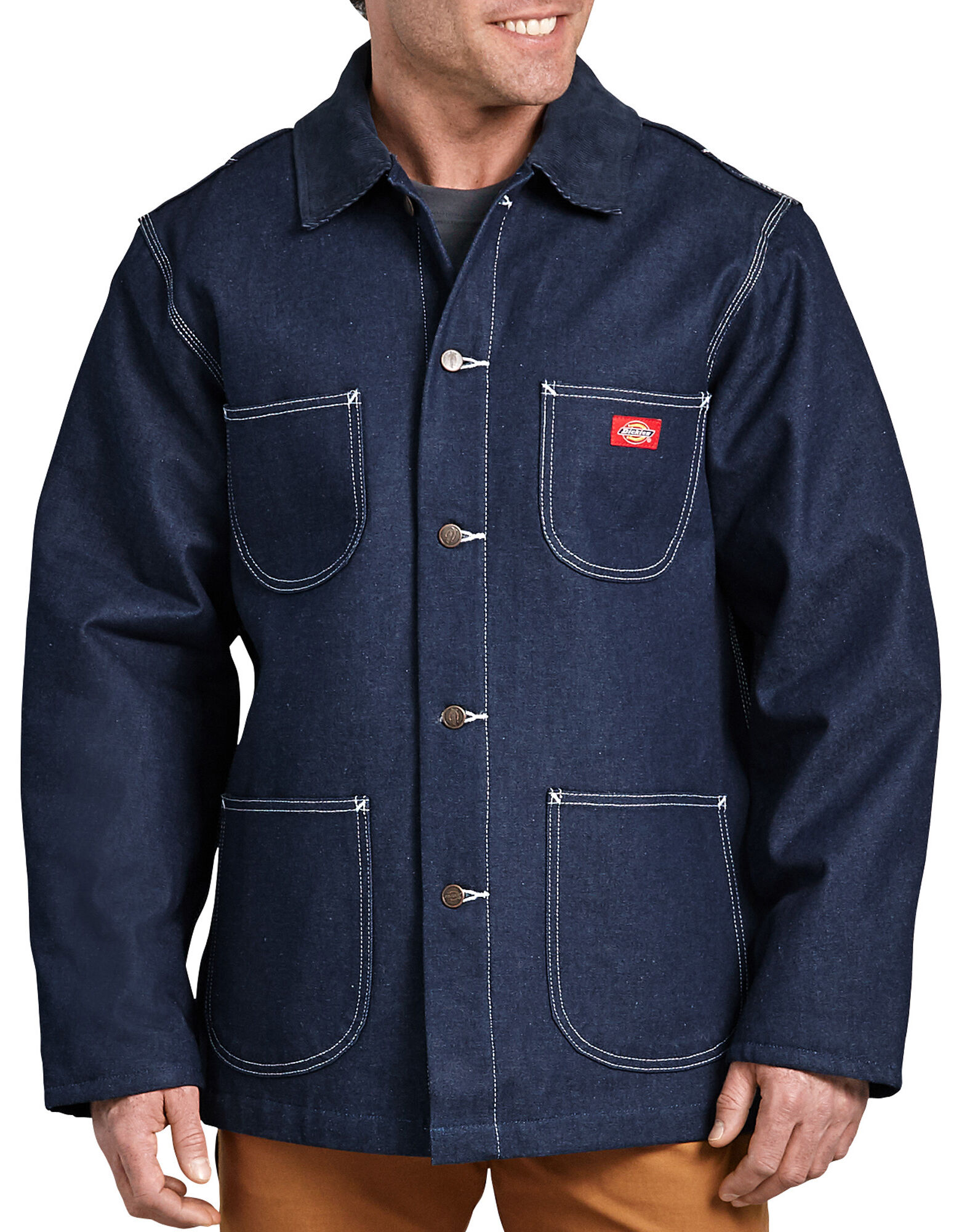 Denim Blanket Lined Chore Coat for Men 