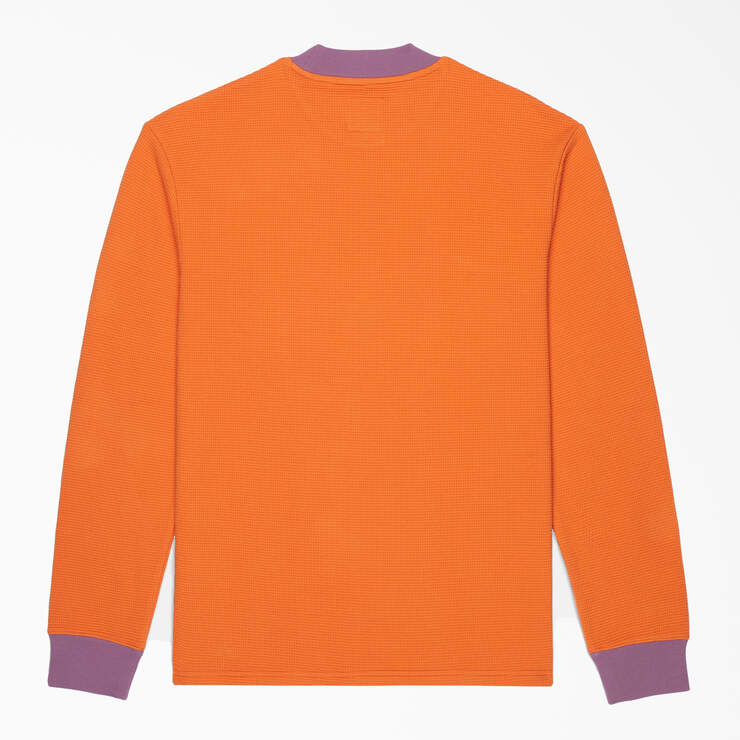 Brain Dead Embroidered Waffle Knit Sweater - Burnt Orange (TO1) image number 2