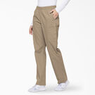 Women&#39;s EDS Signature Tapered Leg Cargo Scrub Pants - Khaki &#40;KHA&#41;