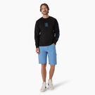 Stonewashed Duck Carpenter Shorts, 11&quot; - Stonewashed Azure Blue &#40;SWZ&#41;