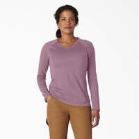 Women's Cooling Long Sleeve Pocket T-Shirt - Mauve Shadow Heather (VSH)