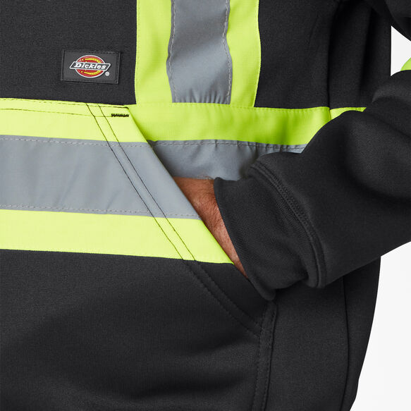 Hi Vis Safety Hoodie - Black &#40;BK&#41;