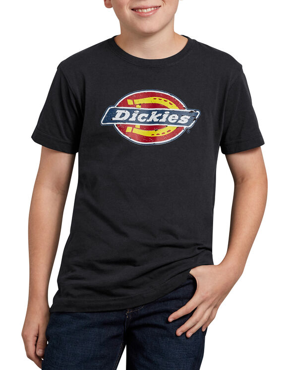 Kids' Vintage Dickies Logo Graphic Tee - ATA BLACK (ATB)