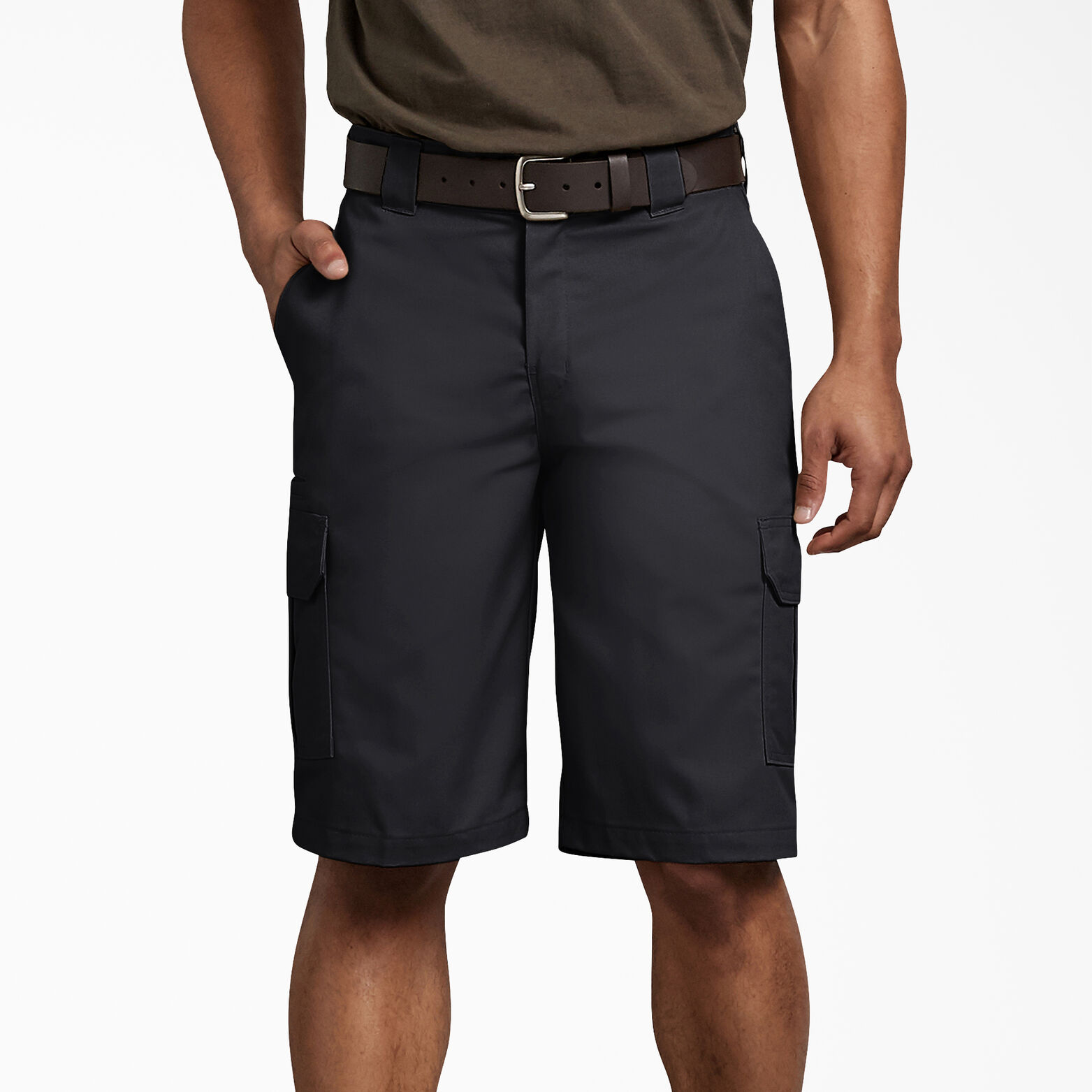 Dickies Mens Redhawk Shorts Zip Fastening With 2 Cargo Side Pockets