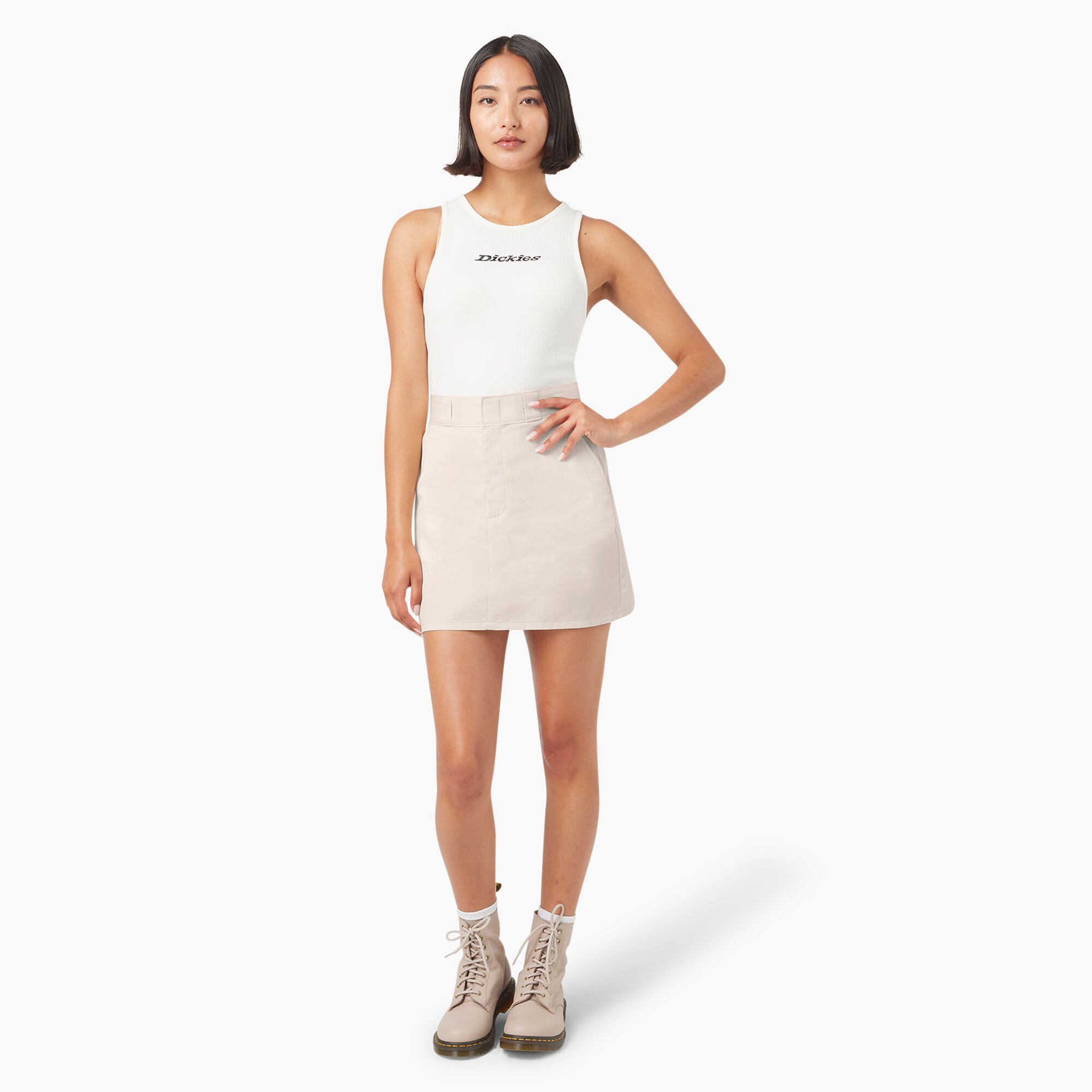 hth×dickies zip mini skirt カーキ　Mサイズ HTH×Dickies Zip mini skirt Mサイズ - メルカリ