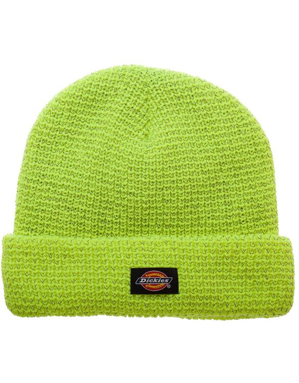 Dickies Hi Vis Reflective Yarn Cuff Beanie - Bright Yellow (BWD)