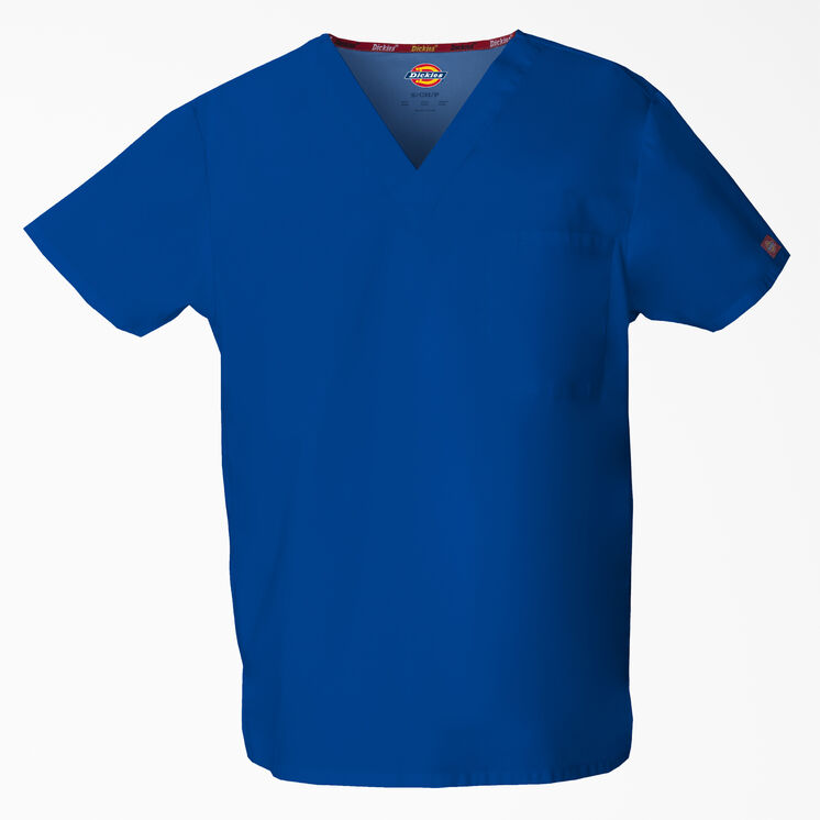 Unisex EDS Signature V-Neck Scrub Top - Galaxy Blue (GBL)