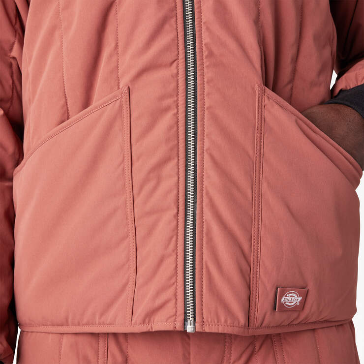 Dickies Premium Collection Quilted Jacket - Mahogany (NMY) image number 9