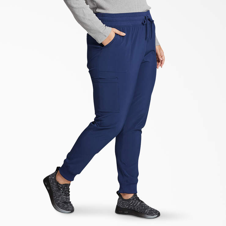 Women's EDS Essentials Jogger Scrub Pants - Navy Blue (NVY) image number 4