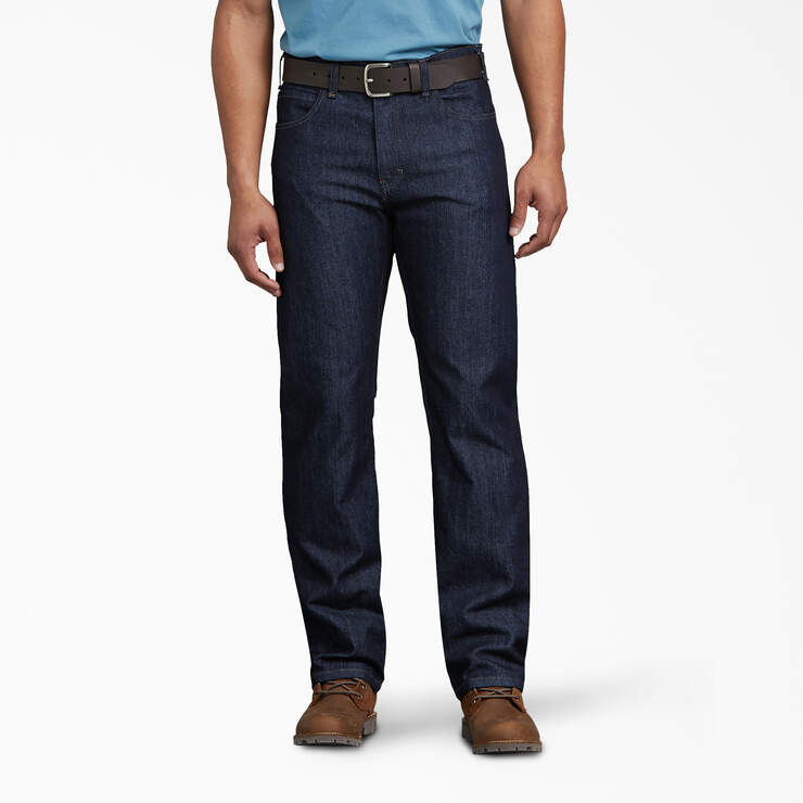Relaxed Fit Carpenter Jeans - Rinsed Indigo Blue (RNB) image number 1