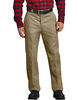 Relaxed Fit Flannel Lined Work Pants - Military Khaki (KH)