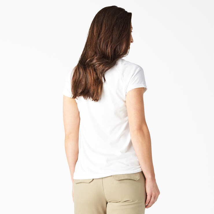 Women's Cooling Short Sleeve Pocket T-Shirt - White (WH) image number 2