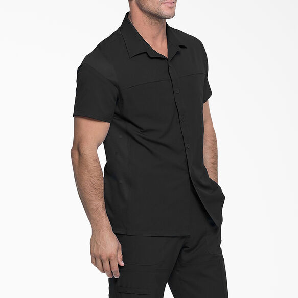 Men&rsquo;s Dynamix Button Front Collar Shirt - Black &#40;BLK&#41;